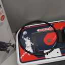 4 in 1 Kids Basketball Hoop and Tball Set 3-5, Basketball Goal with Scoreboard&LED, Hanging Tee Ball Stand with Baseball Pitching Machine, Indoor Outdoor Sport Toys for Boys 4-8