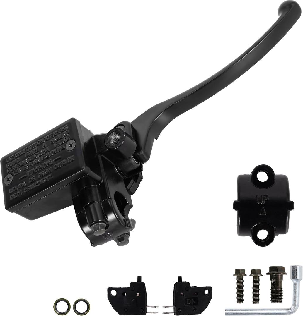 7/8"Brake Master Cylinder,Front Right Brake Lever For Honda TRX250 TRX300 CX500 CB750 FT500 GL500 FL250 CBR 750 Foreman 400 Rancher 400 Recon 250 Sportrax FourTrax,Hydraulic Brake Master Cylinder