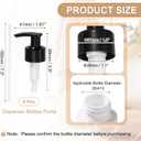 uxcell 16Pcs Dispensers Top Replacement, Plastic Bottle Pump Head Soap Dispenser Pump for 28/410 Neck Size Soap Lotion Shampoo Face Wash Bottle, White