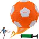 Easter Games for Kids Size 4 Curve Soccer Ball for Ages 3-12, Soft Toddler Swerve Balls with Pump & Mesh Bag, Outdoor Indoor Sport Toy for Boy Girl Gift, Beginner Football for Yard Lawn Game Activity