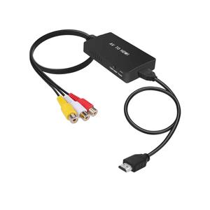 Tengchi RCA to HDMI Converter, Composite to HDMI Adapter Support 1080P PAL/NTSC Compatible with PS one, PS2, PS3, STB, Xbox, VHS, VCR, Blue-Ray DVD Players