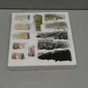 Pinkunn 12 Pcs Neutral Mini Christmas Tree Decorations, Indoor Modern Velvet Christmas Tree, Xmas Tabletop Winter Home Minimalist Decor for Holiday, Entryway Table Mantel Centerpiece