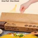 Katbite Parchment Paper Sheets Pop-Up 200 PCS, 9x13 Inches Precut Heavy Duty Baking Parchment, Extra Strong, Unbleached, Non-stick, Non-toxic, Flat Baking Paper for Oven, Cooking, Grilling, Air Fryer