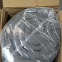 BDEUS Dual Layer 5 Inch Memory Foam Mattress Topper King Size, 2 Inch Gel Memory Foam Plus 3 Inch 1450 GSM Down Alternative Quilted Pillow Top Mattress Pad Cover,Dark Gray