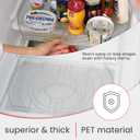 Lazy Susan for Refrigerator - 360 Turntable Refrigerator Organizer and Storage Tray for Fridge, Cabinet & Pantry - Rectangle Lazy Susan (16.5"x11.5"x1.5")