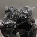 Comelyjewel 13.4" Tall Black PU Faux Leather Necklace Chain Holder Storage Display Show Boutique Stand Mannequin Bust Home Organisation Jewelry Organizer for Girls Women 6 pack