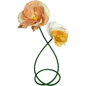 3D Champagne Gold White Orange Artificial Flowers Decor for Party - Fake Flowers Waterproof Set Decoration for Home Room Kitchen Garden, Shopping Mall Supermarket Decoration