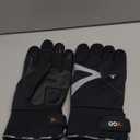 Vgo... 1-Pair -4℉ or above 3M Thinsulate C100 Lined High Dexterity Touchscreen Synthetic Leather Winter Warm Work Gloves, Waterproof Insert (Size L, Black, SL8777FW)