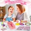 TQRAZ Bracelet Making Kit,Friendship Bracelet Kit,Arts and Crafts for Kids Age 8-12,Bracelet Making Kit for Girls 8-12,Birthday Gifts Ideas for Girls 8 9 10 11 12 Years Old (Pink)