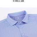 Esabel.C Mens Golf Shirts Print Moisture Wicking Short Sleeve Performance Dry Fit Stretch Active Polo Shirts for Men (Blue, XL)