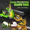 Mini Chainsaw Cordless, 6 Inch Electric Chainsaw with 2 Battery, Handheld Battery Powered Chain Saw with Auto Oiler, Garden Tools Saw for Wood Cutting Tree Cutter, Holiday Gifts for Men, Dad, Husband