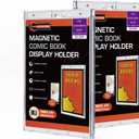 Crystal Clear One Touch-values 2ct Magnet-cases Silver Display-System, UV-protected Premium MINT-comic Slab Protectors for Wall-mounting, Paper 11x14
