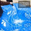 6.5 X 6.5 Ft Baby Beach Pool, Portable Kiddie Pool and Beach Blanket, 2 in 1 Waterproof Foldable Sand for Kid Vacation Picnic with Storage Bag