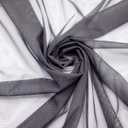 Power Mesh Fabric Superfine 4-Way Stretch Net 2 Yards Long 60" Wide (Black)