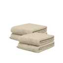 Italic Serene Ultraplush Cotton Washcloth Towel Set, 4 Face Towels, Sand, Soft & Absorbent, 800GSM, 100% Cotton, Heavy Duty, Resort Grade Towels (Sand)