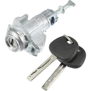 X AUTOHAUX 1 Set Door Lock Cylinder Set Kit with 2 Keys for Kia Optima 2011-2018 Left Driver Side Door Lock Set Tumbler with Key 819702TA00 81970-2TA00 LH Metal