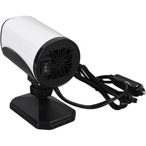 Portable Car Heater 2-in-1, Dual Voltage 24V/12V Plug-in Heater for Fast Heating & Cooling, Windshield Defrost Defogger, 12V Car Heater (24V Compatible)