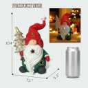 LIFFY Gnomes Decorations for Home- 10" Large Hand-Painted Light up Gnome Lamp Indoor Decor for Desk, Shelf, Windowsill, Bedroom, Unique Holiday Gnome, Gift for Valentine's Day & Mother's Day(Red)