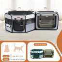 Want to Give Your Kittens & Puppies a Safe, Independent Space? Try Lekereise: 47"16" Portable Cat Playpen, 2-in-1 Dog Playpen, Independently Usable, with a Carry Bag. Play Freely Anywhere!