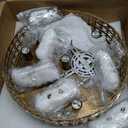 Antique Crystal Flush Ceiling Light: Vintage Bedroom Living Room Chandelier