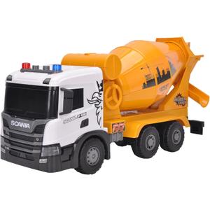 Smart BeBe Official Licensed Scania Friction Toy Crane Truck Extra Large Friction Truck with Crane Function Lights and Sounds Friction Toy Truck for Kids