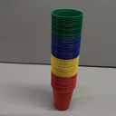 Funnymoom 60 Pcs Disposable Plastic 12 oz Party Drinking Cups Red Green Yellow Blue Colored Water Beverage Cups for Barbecues Picnics Festival Birthday Party Supplies