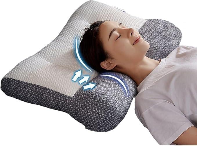 Ergonomic Pillow for Neck and Shoulder Pain, Neck Pillow Orthopedic Correction Repair Traction Contour Pillow Side Sleeper, Cervical Spine Assist Sleep