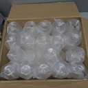 40 count Diamond Unbreakable Stemless Plastic Wine Champagne Whiskey Glasses Elegant Durable Disposable Indoor Outdoor Ideal for Home, Office, Bars, Wedding, 12 Ounce Cups Gold Rim (Gold)