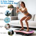 Vibration Plate Exercise Machine for Lymphatic Drainage, Vibration Machine for Full-Body Weight Loss Shaping, Vibrate Fitness Platform 400 Lbs & 200 Adjustable Speeds for Women Men Home