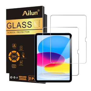 Ailun Screen Protector for iPad 11th A16 2025 [11 Inch] / 10th Generation 2022 [10.9 Inch], Tempered Glass [Face ID & Apple Pencil Compatible] Ultra Sensitive Case Friendly [2 Pack]