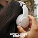 Skullcandy Icon ANC Wireless On-Ear Bluetooth Headphones, Active Noise Cancelling, 60 Hours Battery, Sweat Water Resistant, Foldable Durable Travel Ready, Microphone for iPhone Android - Bone