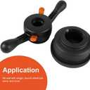 Wheel Balancer Tire Change Tool, 40mm/ 38mm/ 36mm Wheel Balancer Quick Release Wing Nut & Pressure Cup Hub Shaft Nut (Thread Diam. 40mm, Pitch 4mm)