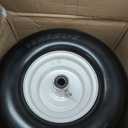 2 Pcs 13x6.50-6nhs Flat Free Zero Turn Lawn Mower Tire and Wheel