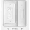 in Wall Cable Management Kit for TV, Recessed Outlet for Low Voltage Cables, TV Cable Hider Wall Kit, Cord Hider for Wall Mount TV, Wall Cable Management Box for Home & Office, White