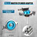 BELEY 43mm Master Cylinder Bleeder Adapter for Toyota Lexus - Aluminum Master Cylinder Adapter for Brake Bleeder Kit