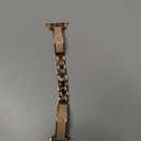 Moolia Slim Metal Band Compatible with Apple Watch 38/40/41/42/44/45/46mm Women, Fancy Dressy Enamel Bracelet Jewelry Luxury Bangle Strap for iWatch Series 10 9 8 7 6 5 4 3 SE Ultra 2/1 (Rose Gold/Nude)