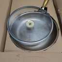 Titanium Pans with Lid | 12'' Pure Tagine Titanium Skillet | Hammered Chef-Grade Design for Cooking | PFAS/PFOA/PTFE-Free | Induction & Oven-Safe