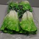 Zeyune 4 Pcs Artificial Vegetable Fake Realistic Vegetable for Decoration, Home Kitchen Decor, PU Simulation(Lettuce)