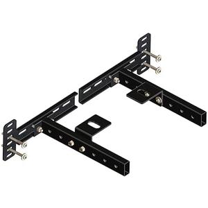 NINESTYLE Headboard Brackets for Metal Bed Frame, Universal Headboard Brackets Adjustable Versatile Headboard Mounting Bracket with Footboard Extension Fit Twin Full Queen King 2 Pack Matte Black
