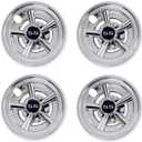 NOKINS Golf Cart SS Wheel Covers Hub Caps for Most Golf Carts 8 inch(Set of 4) (chrome - Silver)