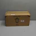 YSN 16" Solar Post Lights Outdoor, Dusk to Dawn Outdoor Post Lights with Pier Mount Base, Black Solar Lamp Posts Light Fixture, Waterproof Light Posts for Outside Yard Garden Patio, 1 Pack