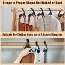 10PCS Purse Hanger Hook, SEILETOO ABS Bag Hanger, Black Backpack Hanger Hook, Purse Holder for Closet, Storage for Handbags, Tote, Satchels