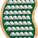 40 Golf Ball Display Rack Cabinet Holder Case - Wall Mount Golf Gifts for Enthusiasts - Unique Putting Green Shape