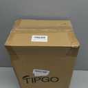 TIPGO Bathroom Trash Can with Lid, 10 Liter/ 2.6 Gallon Slim Garbage Can, Small Trash Bin Waste Basket with Pop-Up Lid for Kitchen, Bedroom, Living Room, Office (White)