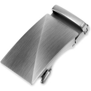 QfwdfcTrenz 35mm Ratchet Belt Buckle Only for 1 3/8 Slide Belt Strap Automatic Leather Belts Buckle Replacement, Silver