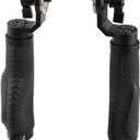 CAMVATE Aluminum Rosette Leather Handle Grip for Rosette Standard Accessory One Pair(Black,M6 Thread,31.8 mm) - 1446