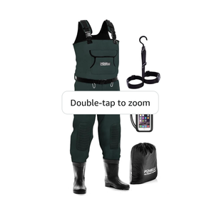 Foxelli Chest Waders, Waterproof 4mm Neoprene Hunting & Fishing Waders for Men & Women with Boots LL/11