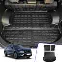 Rongtaod Cargo Mat Compatible with 2021-2023 Hyundai Santa Fe (Fit 5 Seats) Trunk Mat Cargo Mat Cargo Liner All Weather Trunk Liner 2022 Santa Fe Accessories (Trunk Mat+Backrest Mats)