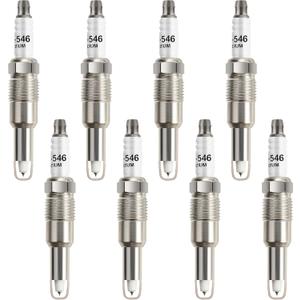 Iridium Spark Plugs 8 Pack SP515 SP546 Compatible with 2004 2005 2006 2007 2008 Ford F150 5.4 Expedition Explorer Mustang F250 F350 F450 & Lincoln Mark LT Navigator & Mercury Mountaineer V8 4.6L 5.4L