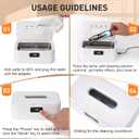 2 x snawowo Ultrasonic Jewelry Cleaner Machine- 28oz/800ml 49KHz Professional Retainer Cleaner |5 Timers LED Display |304 Stainless Steel Tank for Jewelry, Dentures, Retainers, Glasses, Rings, Watch Strap